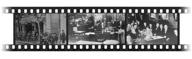 1900, Sala principal del Gran Café Tortoni